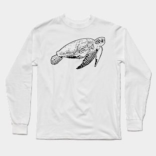 Animals, Turtle, Nature, Life, Fish, Reptile, Wild, Sea Turtle, Aquatic, Collage, Idea, Tortoise, Outdoors Long Sleeve T-Shirt
